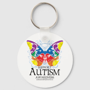 Autism Butterfly Key Ring