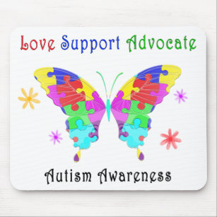 Autism Butterfly Mouse Mat