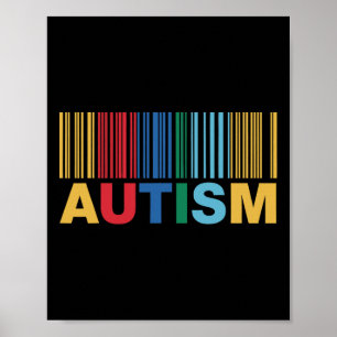 Autism Byrcode Awareness Inclusion Artwork Poster