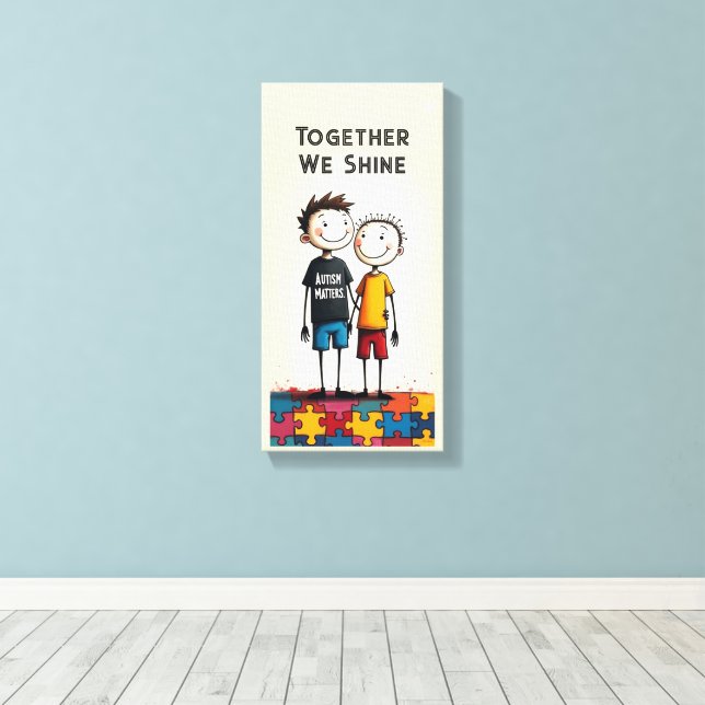 Autism Canvas Print (Insitu(Wood Floor))