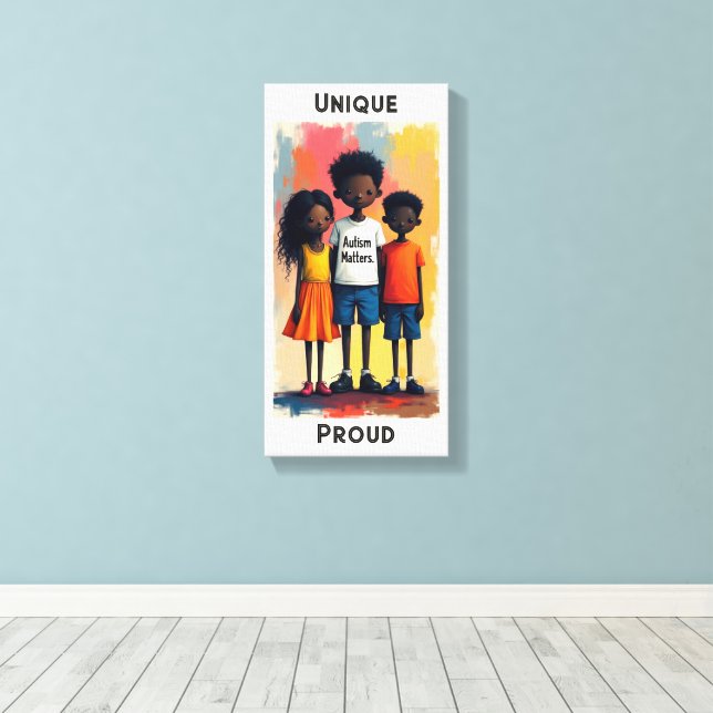 Autism Canvas Print (Insitu(Wood Floor))