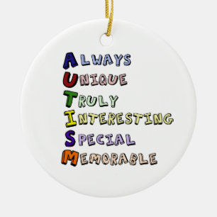 AUTISM CERAMIC TREE DECORATION