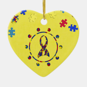 Autism Ceramic Tree Decoration