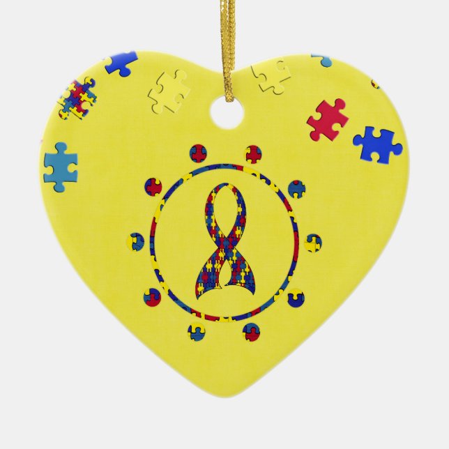 Autism Ceramic Tree Decoration (Front)