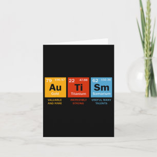 Autism Chemistry Periodic Table Elements Autism Aw Card