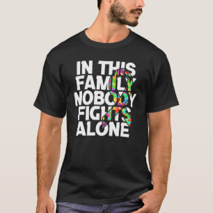 Autism Child Awareness Puzzle Family Nobody Fight T-Shirt