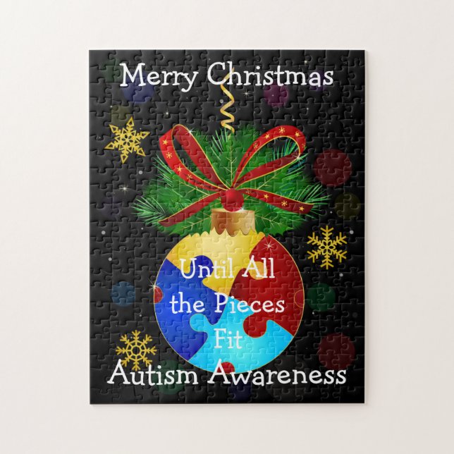 Autism Christmas Bauble Jigsaw Puzzle (Vertical)