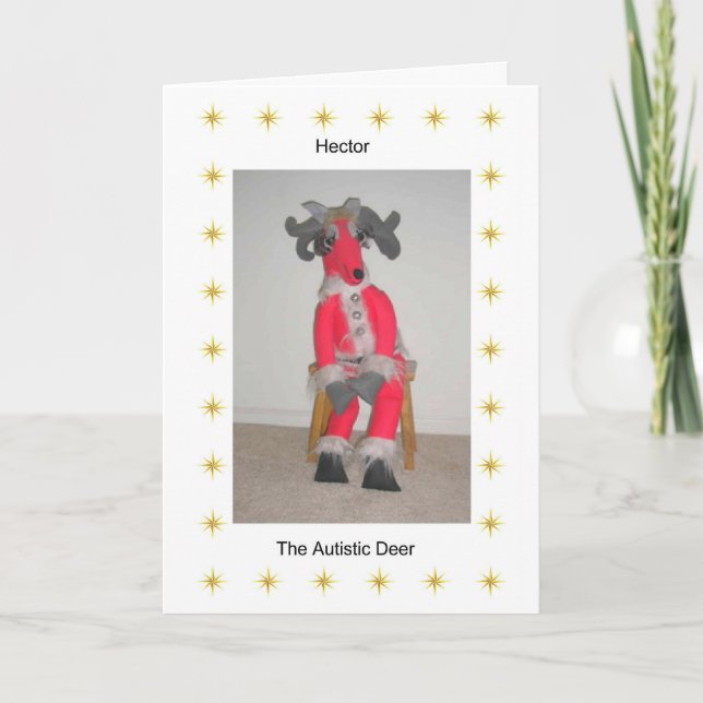 Autism Christmas Greeting Card (Front)