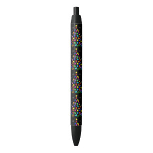 Autism Christmas Tree Black Ink Pen