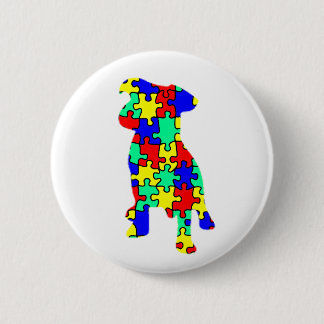 Autism Companion Dog Button