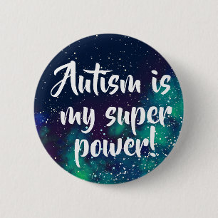 Autism Customisable Galaxy Identity 6 Cm Round Badge