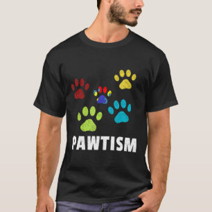 Autism-Cute Autism Dog Funny Paw Autism And Gift T-Shirt