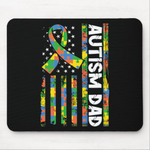 Autism Dad Disabilities Month Disabilities Awarene Mouse Mat