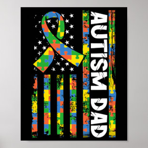 Autism Dad Disabilities Month Disabilities Awarene Poster