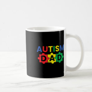 Autism Dad Fathering Autism Support Awareness Mont Coffee Mug