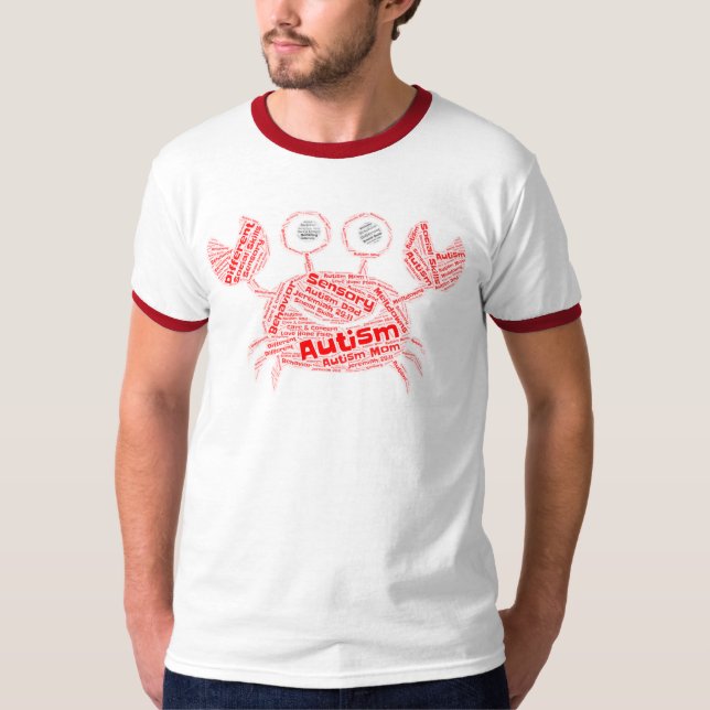 Autism Dad -  Men's Basic Ringer T-Shirt (Front)
