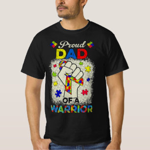 Autism Dad Of Autism Awareness Warrior Support Aut T-Shirt