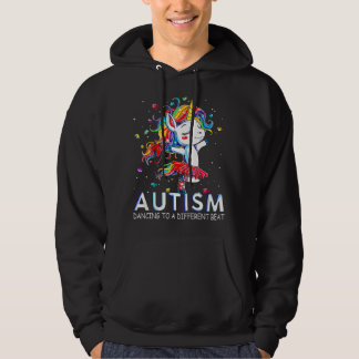 Autism Dancing To Be A Different Beat Unicorn  Hoodie