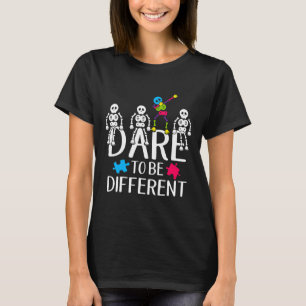 Autism-Dare To Be Different Autism Awareness Puzzl T-Shirt