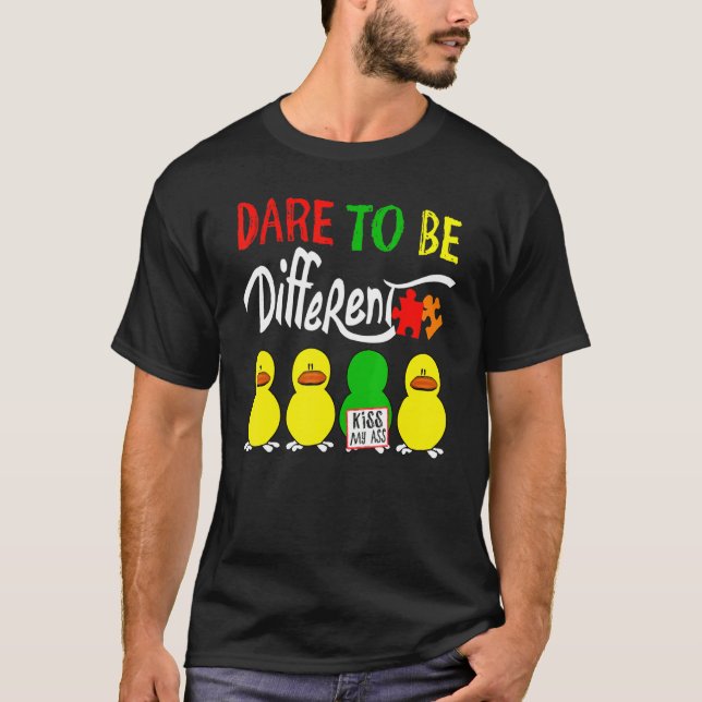 Autism Dare To Be Different T-Shirt (Front)