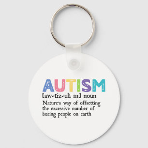 Autism Definition Autism Awareness Acceptance Gift Key Ring
