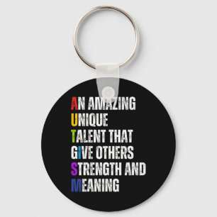 Autism Definition Autism Awareness Month Support I Key Ring