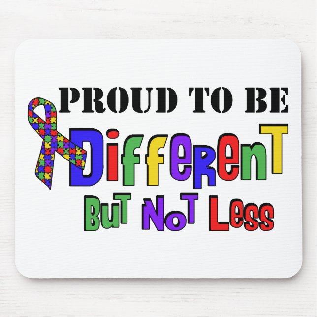 Autism Different not less Mouse Mat (Front)