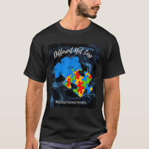 Autism Different Not Less Support Autism T-Shirt