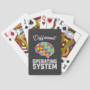 Autism Different Operating System Neurodiversity Playing Cards
