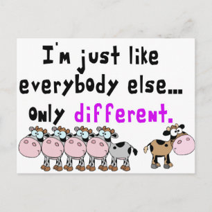 Autism Different Postcard