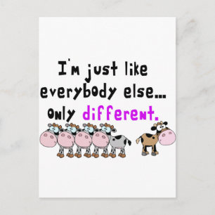 Autism Different Postcard