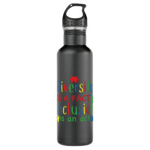 Autism Diversity Puzzle Print 710 Ml Water Bottle