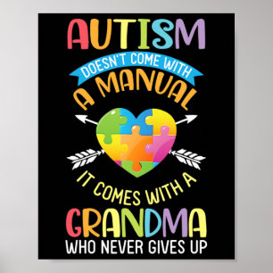 Autism Doesn't Come With A Manual It Comes With A  Poster