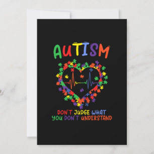 Autism Dont Judge What You Dont Understand Save The Date
