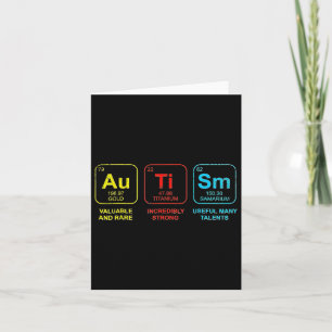 Autism Elements Periodic Table Awareness Asd Men W Card
