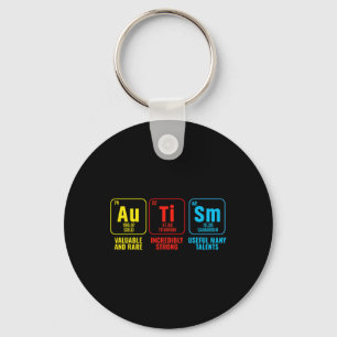 Autism Elements Periodic Table Awareness Asd Men W Key Ring