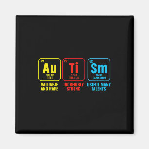 Autism Elements Periodic Table Awareness Asd Men W Magnet