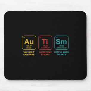Autism Elements Periodic Table Awareness Asd Men W Mouse Mat