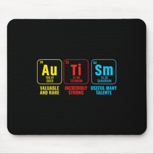 Autism Elements Periodic Table Awareness Asd Men W Mouse Mat
