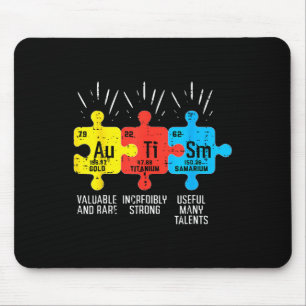 Autism Elements Periodic Table Awareness Asd Men W Mouse Mat