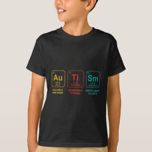 Autism Elements Periodic Table Awareness Asd Men W T-Shirt