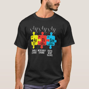 Autism Elements Periodic Table Awareness ASD Men W T-Shirt