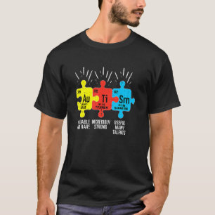 Autism Elements Periodic Table Awareness Asd Men W T-Shirt
