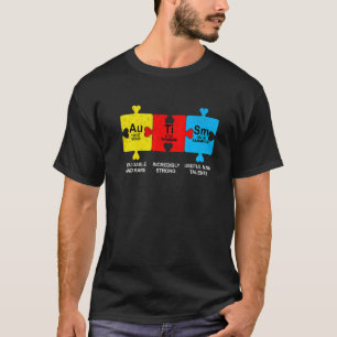 Autism Elements Periodic Table Awareness Asd Puzz T-Shirt