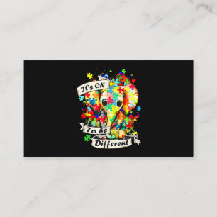Autism Elephant Puzzle Its Ok To Be Different Mum  Business Card