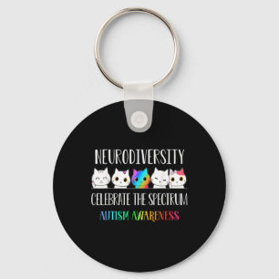 Autism Embrace Neurodiversity Celebrate The Spectr Key Ring