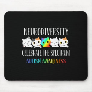 Autism Embrace Neurodiversity Celebrate The Spectr Mouse Mat