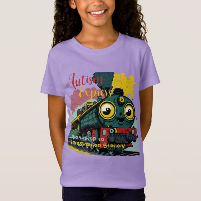 Autism Express - Fun Graphic T-Shirt (Front)