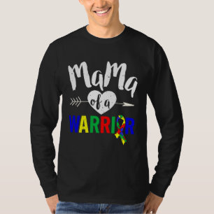 Autism Family Mama Of A Warrior Autism Women T-Shirt