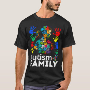 Autism Family Navigating Autism Autism Mum Dad Fam T-Shirt